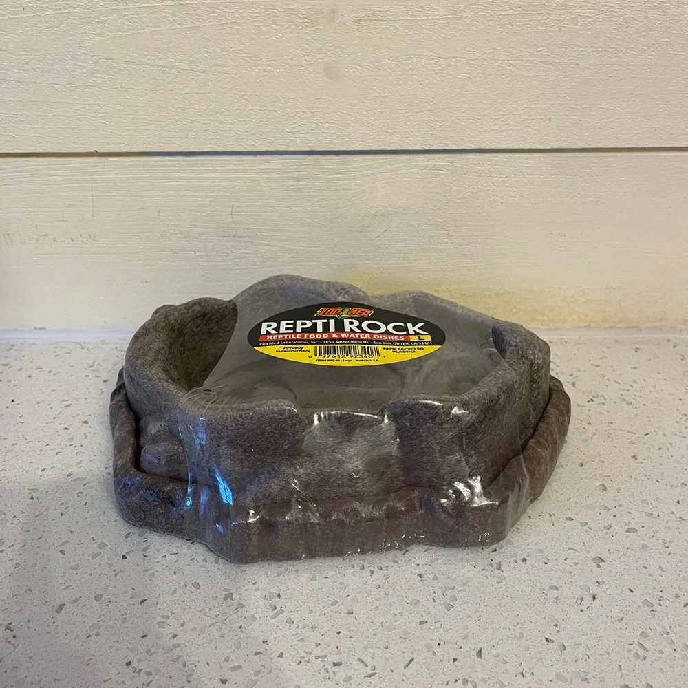 Repti Rock Gray Reptile Dish
